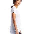 Ladies' Slinky-Jersey V-Neck T-Shirt - ARMY GREEN - L WHITE S