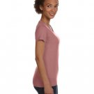 Ladies' V-Neck Fine Jersey T-Shirt - BLACK - S MAUVELOUS M