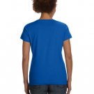 Ladies' V-Neck Fine Jersey T-Shirt - BLACK - S ROYAL L
