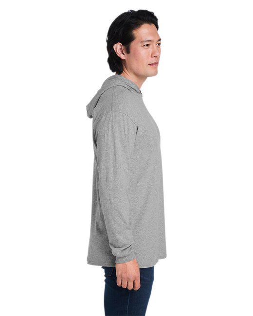 Men's HD Cotton? Jersey Hooded T-Shirt - SAFETY ORANGE - S ATHLETIC HEATHER M