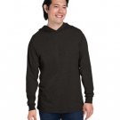 Men's HD Cotton? Jersey Hooded T-Shirt - SAFETY ORANGE - S BLACK INK HEATHR L