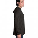 Men's HD Cotton? Jersey Hooded T-Shirt - SAFETY ORANGE - S BLACK INK HEATHR M