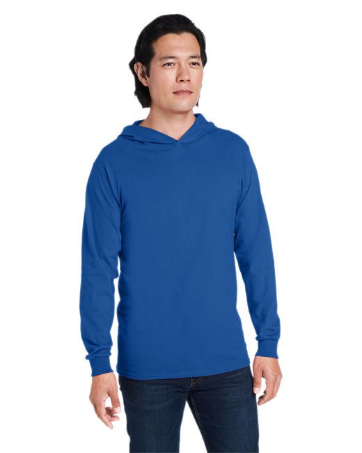 Men's HD Cotton? Jersey Hooded T-Shirt - SAFETY ORANGE - S ROYAL XL