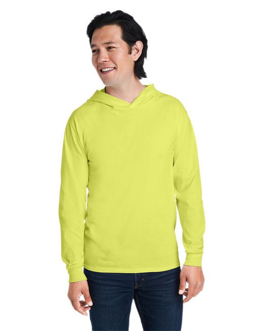 Men's HD Cotton? Jersey Hooded T-Shirt - SAFETY ORANGE - S SAFETY GREEN S