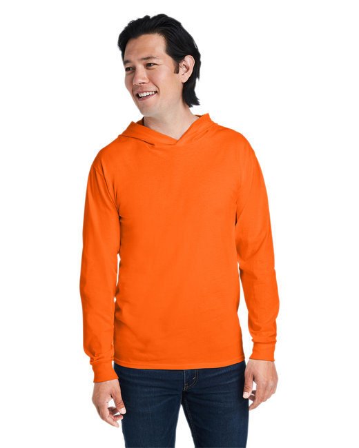 Men's HD Cotton? Jersey Hooded T-Shirt - SAFETY ORANGE - S SAFETY ORANGE L