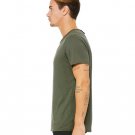 Men's Jersey Raw Neck T-Shirt - MILITARY GREEN - S MILITARY GREEN 2XL