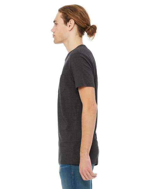 Men's Jersey Short-Sleeve Pocket T-Shirt - BLACK - S DARK GRY HEATHER 2XL