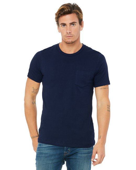 Men's Jersey Short-Sleeve Pocket T-Shirt - BLACK - S NAVY XL