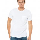 Men's Jersey Short-Sleeve Pocket T-Shirt - BLACK - S WHITE L