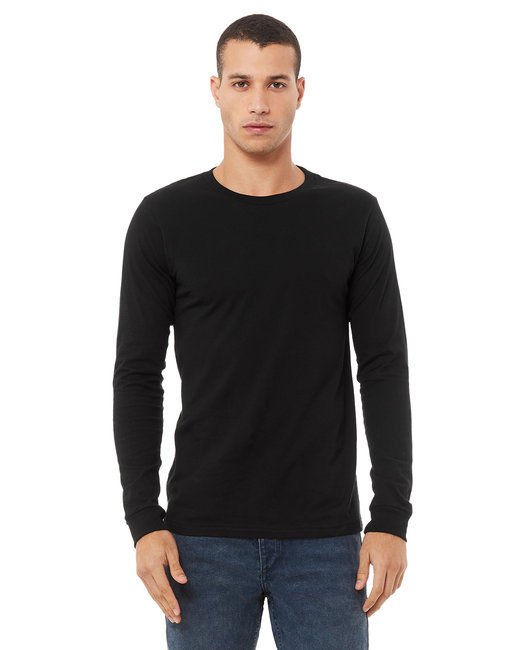 Unisex Jersey Long-Sleeve T-Shirt - RED - S BLACK L