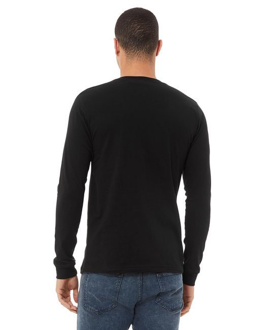 Unisex Jersey Long-Sleeve T-Shirt - RED - S BLACK XS