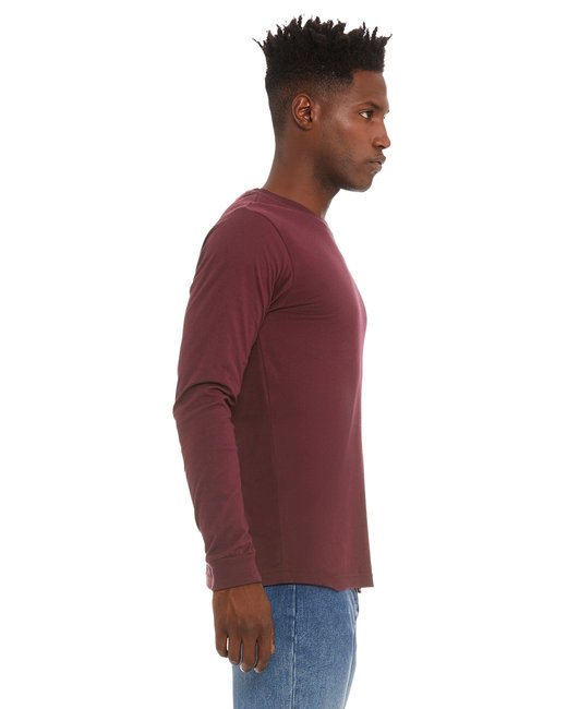 Unisex Jersey Long-Sleeve T-Shirt - RED - S MAROON S