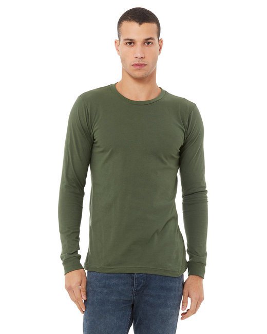 Unisex Jersey Long-Sleeve T-Shirt - RED - S MILITARY GREEN L