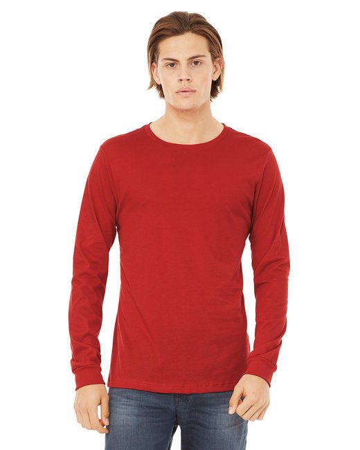 Unisex Jersey Long-Sleeve T-Shirt - RED - S RED XL