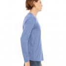 Unisex Jersey Long-Sleeve V-Neck T-Shirt - CHAR BLK TRIBLND - S BLUE TRIBLEND L