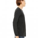 Unisex Jersey Long-Sleeve V-Neck T-Shirt - CHAR BLK TRIBLND - S CHAR BLK TRIBLND L