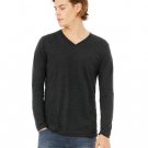 Unisex Jersey Long-Sleeve V-Neck T-Shirt - CHAR BLK TRIBLND - S CHAR BLK TRIBLND M