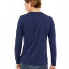 Unisex Jersey Long-Sleeve V-Neck T-Shirt - CHAR BLK TRIBLND - S NAVY TRIBLEND 2XL