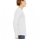 Unisex Jersey Long-Sleeve V-Neck T-Shirt - CHAR BLK TRIBLND - S WHT FLCK TRIBLND L