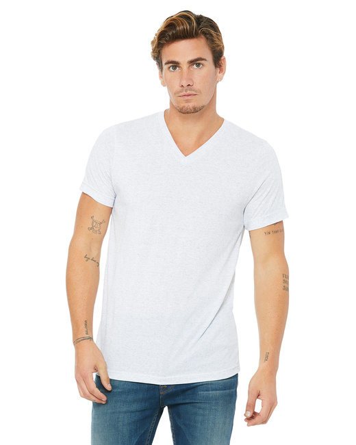 Unisex Jersey Short-Sleeve V-Neck T-Shirt - TRUE ROYAL - XS ASH L