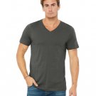 Unisex Jersey Short-Sleeve V-Neck T-Shirt - TRUE ROYAL - XS ASPHALT 2XL