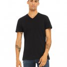 Unisex Jersey Short-Sleeve V-Neck T-Shirt - TRUE ROYAL - XS BLACK XL
