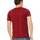 Unisex Jersey Short-Sleeve V-Neck T-Shirt - TRUE ROYAL - XS CANVAS RED L