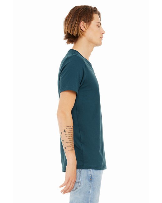Unisex Jersey Short-Sleeve V-Neck T-Shirt - TRUE ROYAL - XS DEEP TEAL M