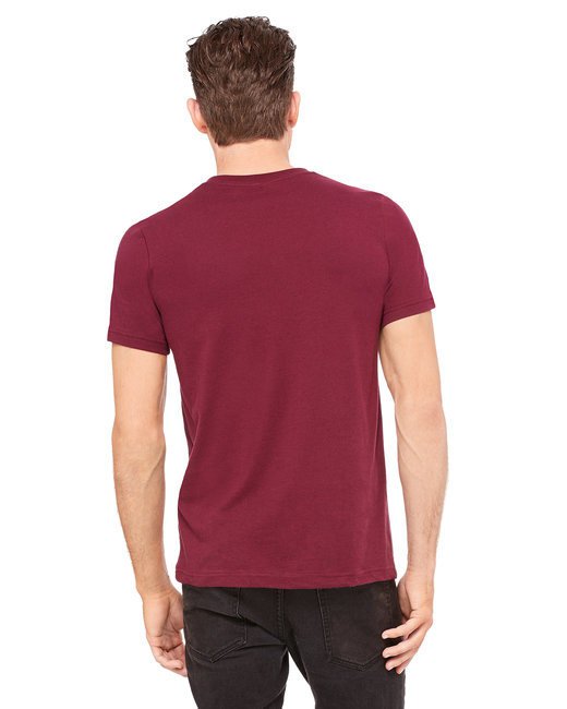 Unisex Jersey Short-Sleeve V-Neck T-Shirt - TRUE ROYAL - XS MAROON 2XL