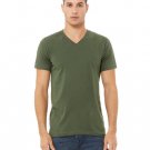 Unisex Jersey Short-Sleeve V-Neck T-Shirt - TRUE ROYAL - XS MILITARY GREEN 3XL