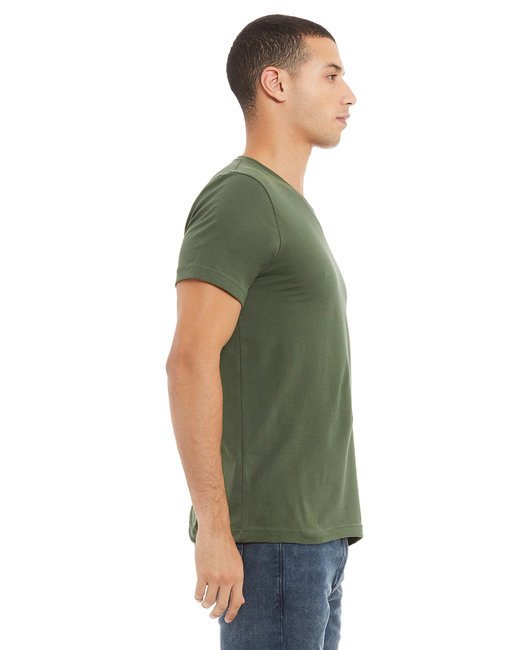 Unisex Jersey Short-Sleeve V-Neck T-Shirt - TRUE ROYAL - XS MILITARY GREEN L