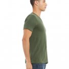 Unisex Jersey Short-Sleeve V-Neck T-Shirt - TRUE ROYAL - XS MILITARY GREEN L