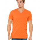 Unisex Jersey Short-Sleeve V-Neck T-Shirt - TRUE ROYAL - XS ORANGE 2XL
