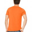 Unisex Jersey Short-Sleeve V-Neck T-Shirt - TRUE ROYAL - XS ORANGE S
