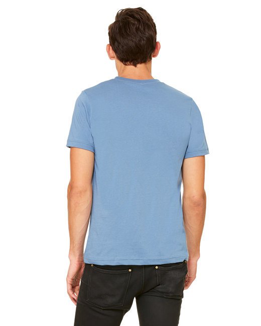 Unisex Jersey Short-Sleeve V-Neck T-Shirt - TRUE ROYAL - XS STEEL BLUE 3XL