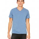 Unisex Jersey Short-Sleeve V-Neck T-Shirt - TRUE ROYAL - XS STEEL BLUE L