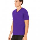 Unisex Jersey Short-Sleeve V-Neck T-Shirt - TRUE ROYAL - XS TEAM PURPLE 3XL