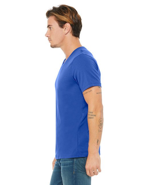 Unisex Jersey Short-Sleeve V-Neck T-Shirt - TRUE ROYAL - XS TRUE ROYAL XS