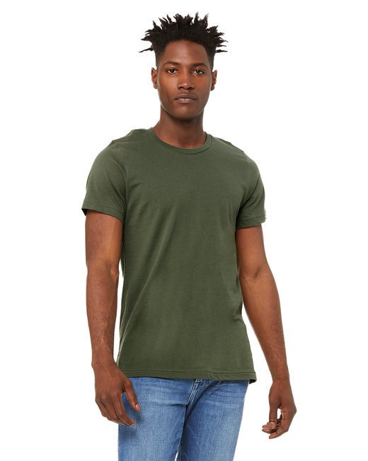 Unisex Made In The USA Jersey T-Shirt - ATHLETIC HEATHER - 2XL MILITARY GREEN L