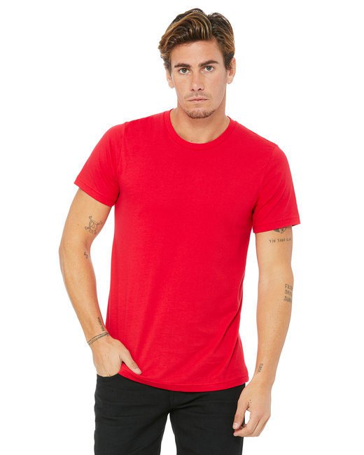 Unisex Made In The USA Jersey T-Shirt - ATHLETIC HEATHER - 2XL RED S