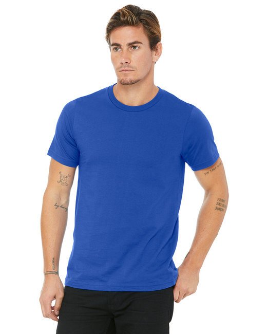 Unisex Made In The USA Jersey T-Shirt - ATHLETIC HEATHER - 2XL TRUE ROYAL XL
