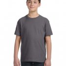 Youth Fine Jersey T-Shirt - VINTAGE BURGUNDY - XS CHARCOAL XL