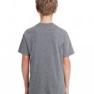 Youth Fine Jersey T-Shirt - VINTAGE BURGUNDY - XS GRANITE HEATHER XS