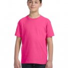 Youth Fine Jersey T-Shirt - VINTAGE BURGUNDY - XS HOT PINK XS