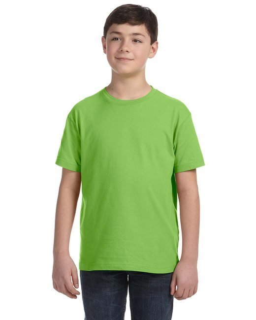 Youth Fine Jersey T-Shirt - VINTAGE BURGUNDY - XS KEY LIME XL