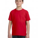 Youth Fine Jersey T-Shirt - VINTAGE BURGUNDY - XS RED XS