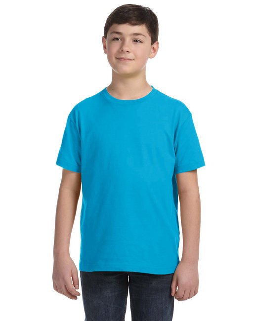 Youth Fine Jersey T-Shirt - VINTAGE BURGUNDY - XS TURQUOISE M