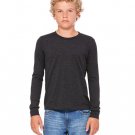 Youth Jersey Long-Sleeve T-Shirt - BLACK - S DARK GRY HEATHER L