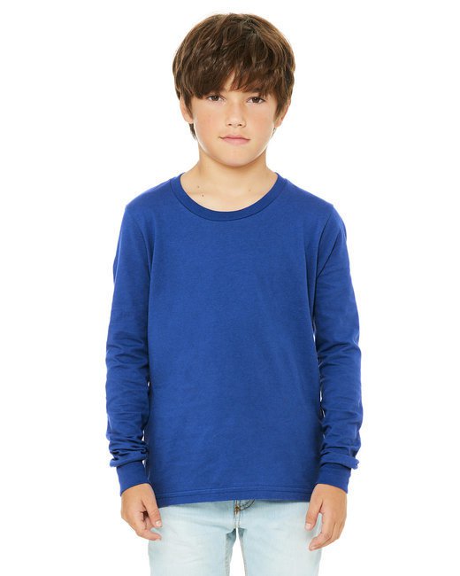 Youth Jersey Long-Sleeve T-Shirt - BLACK - S TRUE ROYAL M
