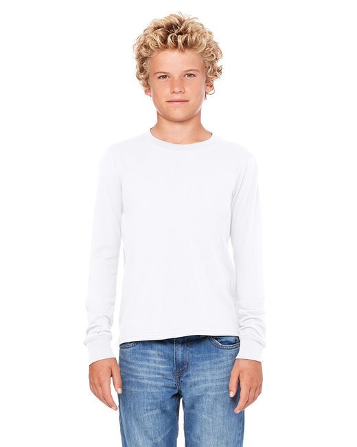 Youth Jersey Long-Sleeve T-Shirt - BLACK - S WHITE L